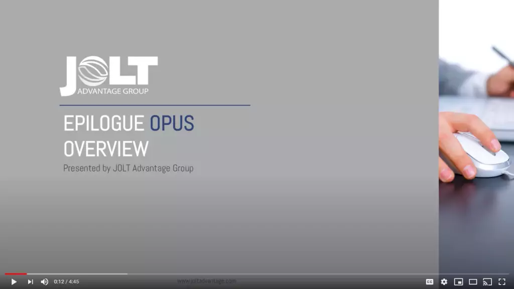 Jolt Advantage Opus Video Image