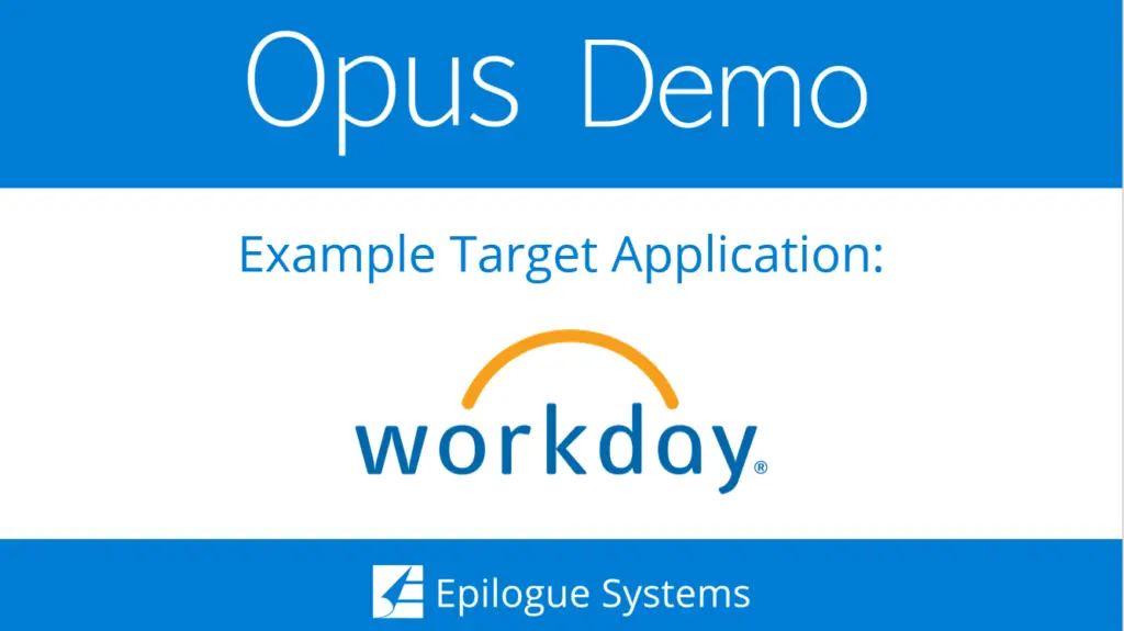 Opus Demo on Workday-8-2020